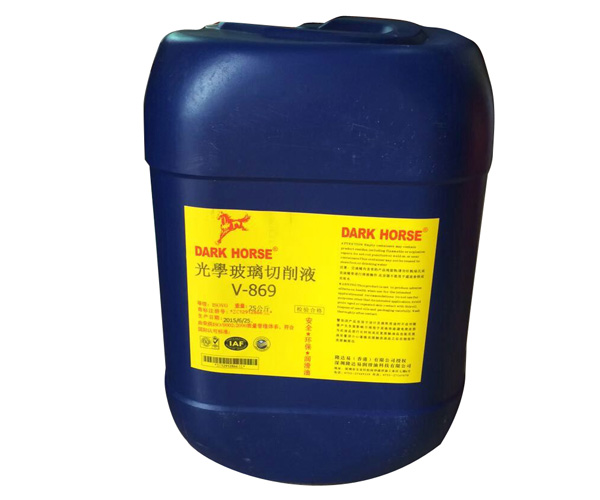 本产品是合成水溶性切削液，适用于光学镜片、显微镜片、照相机镜片等各种光学玻璃以及聚碳酸酯镜片研磨。
